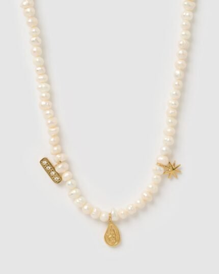 Woven Pearl Necklace